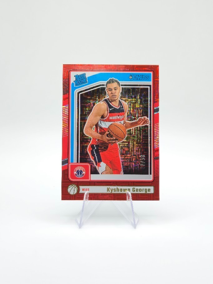 Kyshawn George 2024-25 Panini Donruss RC Choice Red Mojo SP /99 #225 Wizards