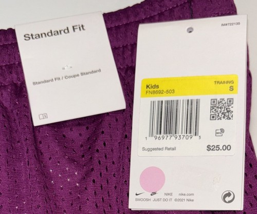 Nike Dri-Fit Girls Purple Shorts Size Small Brand New‼️ - Picture 3 of 7