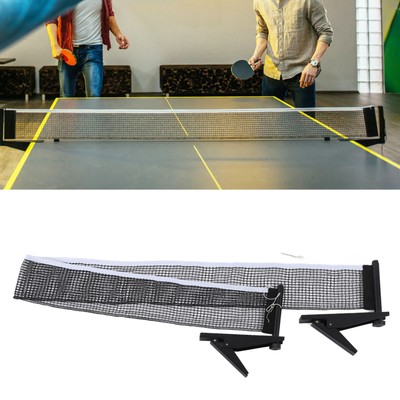Standard Tischtennis Net Rack Set Indoor Tischtennis Match Net Belt Bracket CU
