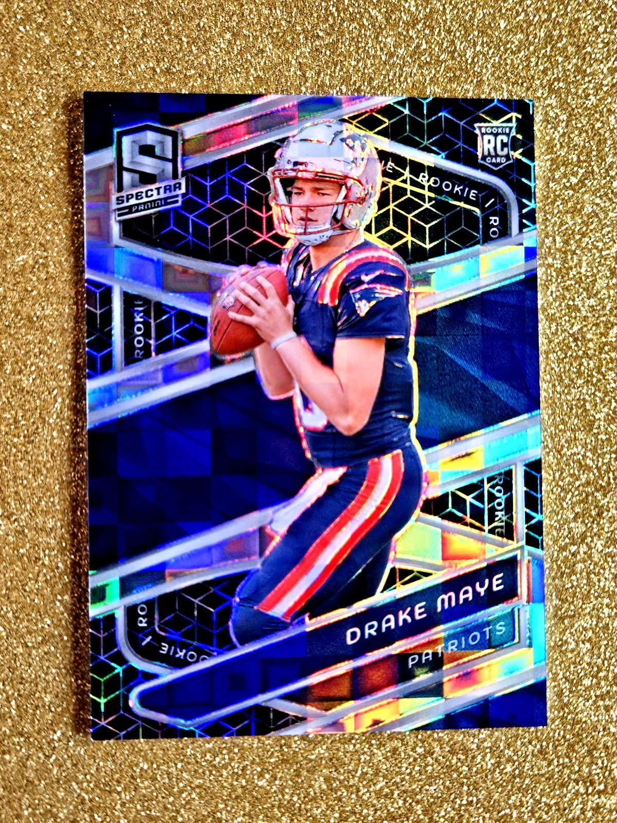 2024 Panini Spectra Spectris /30 RC Drake Maye Rookie Holo Prizm #113 SP RARE 💥