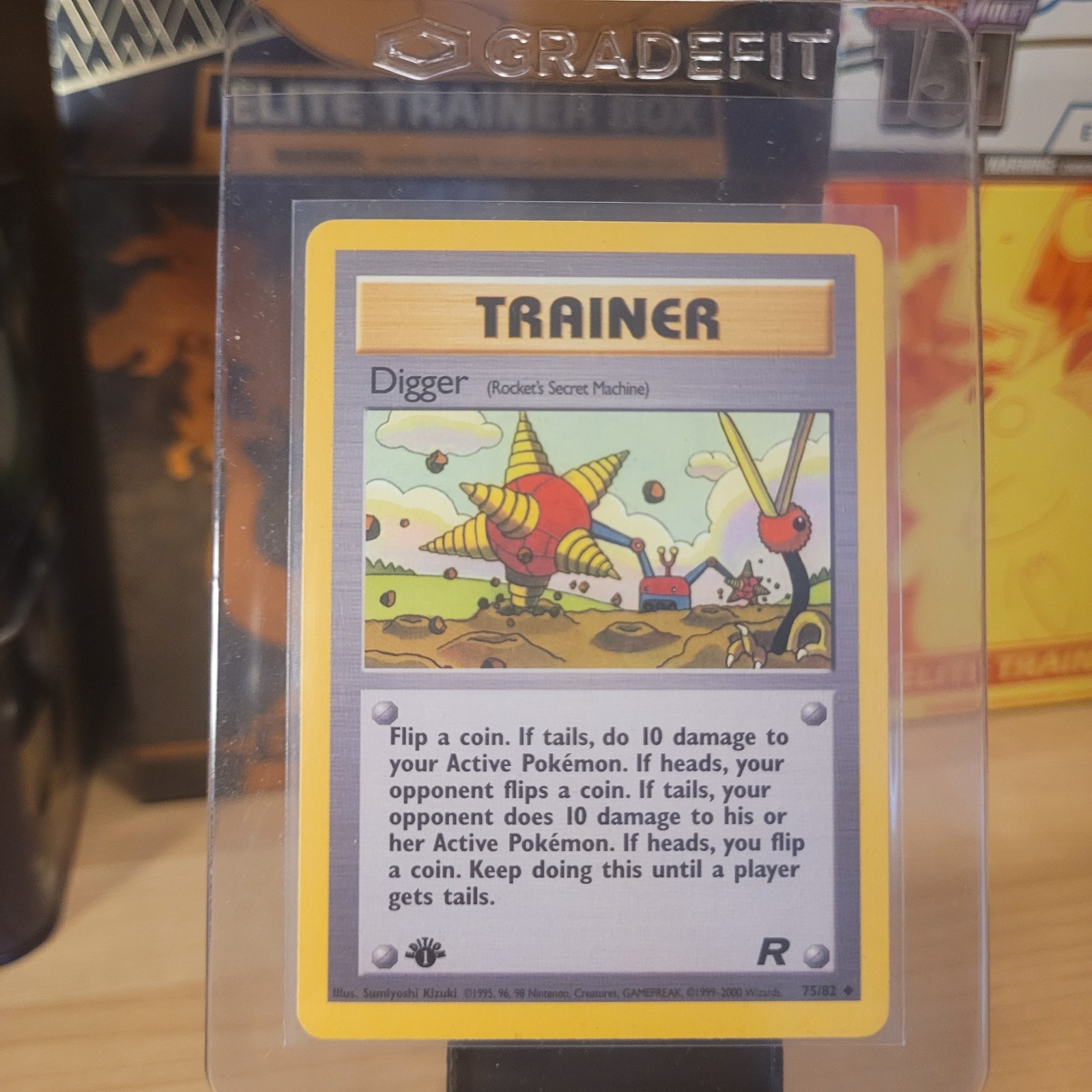 Pokemon Card - Digger 75/82 ◆ - Team Rocket 1st Edition - WOTC - M/NM