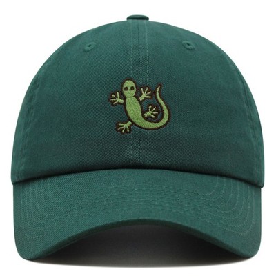 JPAK Green Lizard Logo Premium Dad Hat Cotton 6-Panel Curved Brim Wildlife