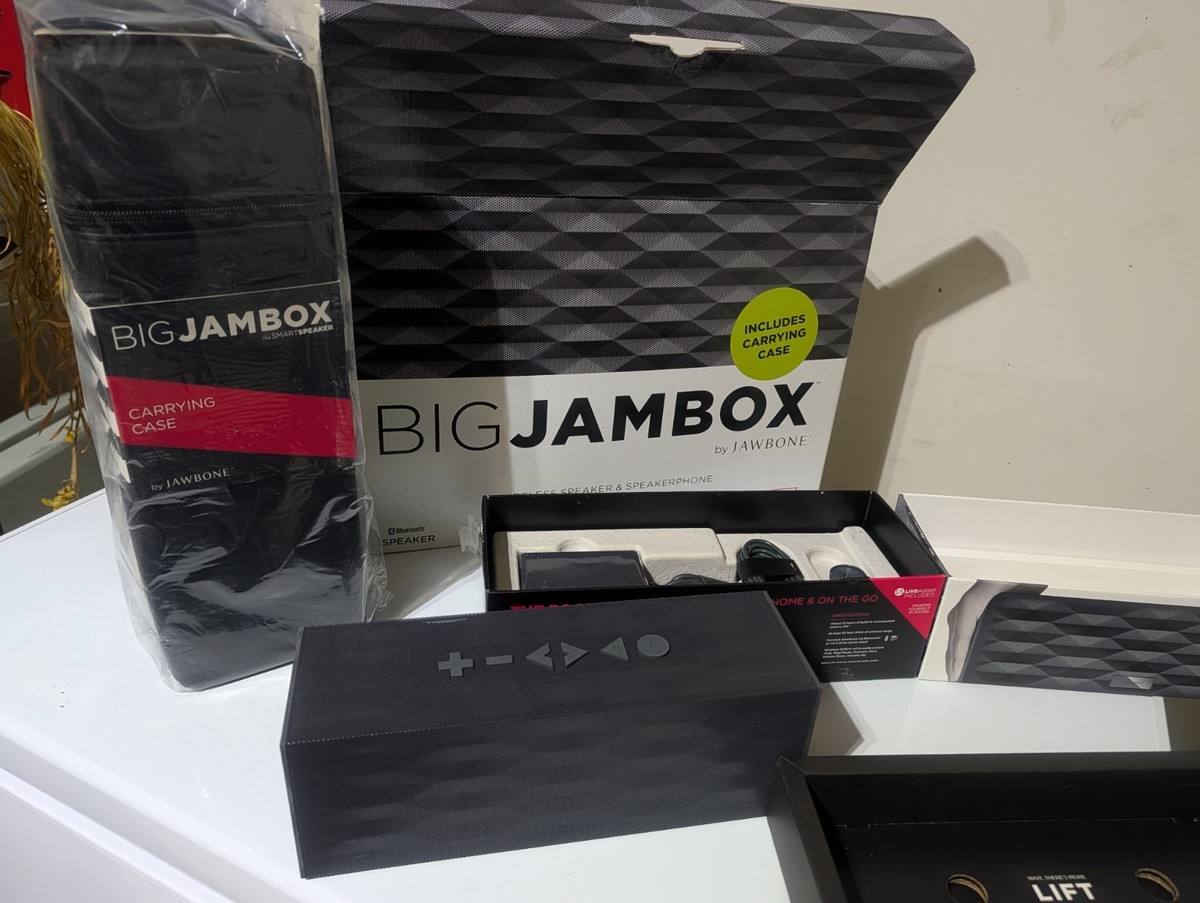 Jawbone Big Jambox Portable Speaker System - Graphite Hex - Brand