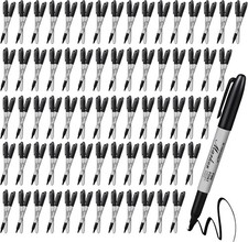 200 Pack Permanent Markers Bulk Permanent Marker Set Fine Point Marker Pens W