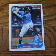 Topps 2024 Series 1 1989 Insert Junior Caminero Rookie Rays #89B-50 Baseball