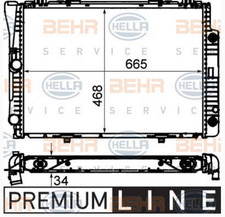 HELLA 8MK376712-201 Wasserkühler für MERCEDES-Benz S-Klasse (W140) - S280 300SE HELLA 8MK376712-201 Wasserkühler für MERCEDES-Benz S-Klasse (W140) - S280 300SE