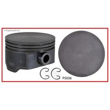 .50mm .020 Bore Coated Flat Top Pistons Set For 2005-2009 Chevrolet Ls 4.8l