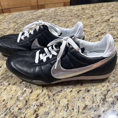 Nike Sprint Sister 311919-001 Womens 9 Gym Yoga Shoes Black Leather Sneakers Cpx