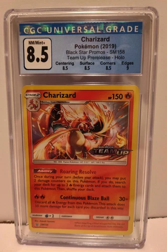 Charizard - 2019 Team Up Prerelease Holo SM158 CGC 8.5