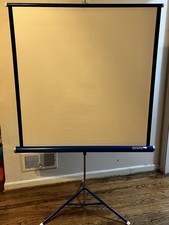 Vintage Da-Lite Flyer 40x40 Projection Screen Tripod Portable w/ Original Box