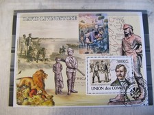 TIMBRES DES COMORES    lot  obli.  BF LIVINGSTONE