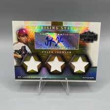 2007 Topps Triple Threads Tyler Johnson #176 Auto Relic Gold /50 STL Cardinals
