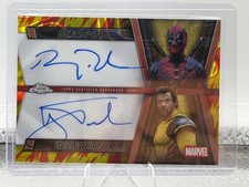 Topps Chrome 2025 Dual Autograph Deadpool & Wolverine Marvel Card 22/39