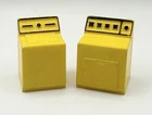 Vintage Fisher-Price Yellow Washer Dryer Little People Dollhouse Furniture 1970s
