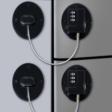 Fridge Lock Refrigerator Lock Combination Black Combo Fridge Locks with for A...