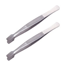 Portable Stamp Tweezers Philately Stamps Collector Tools Collecting Tweezer 2pcs