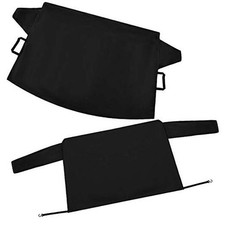 2 Pieces Car Windshield Snow Cover Ice Frost Protector Windproof Car Black