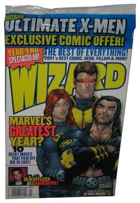 Wizard Comics January 2002 Magazine Book #124 - (Marvel X-Men Cover)