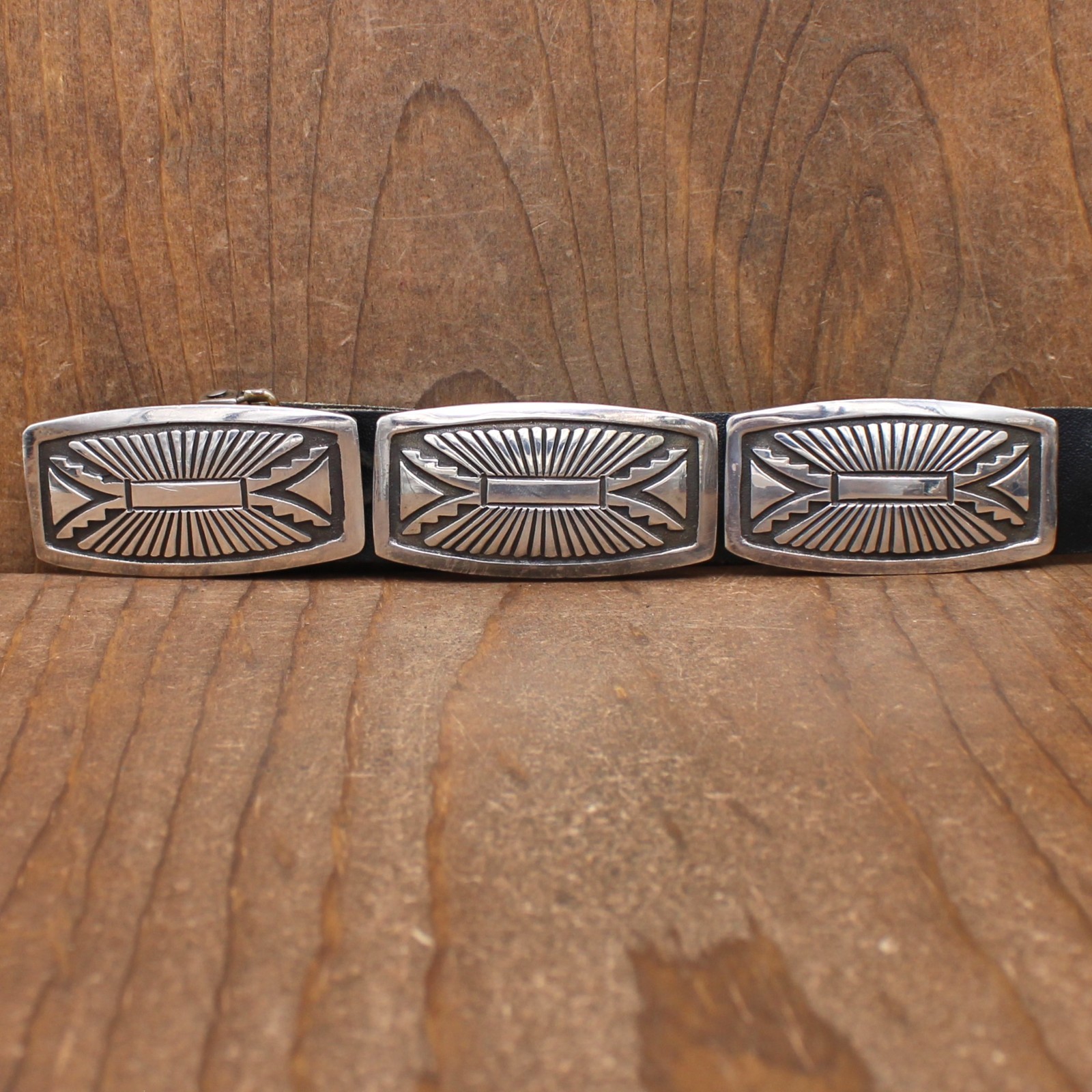 Rectangular Narrow Sterling Silver Concho Belt by… - image 3