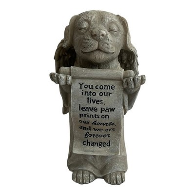 Pet Dog Angel Toscano Memorial Sculpture Garden Statue Yard Pond Patio Deck