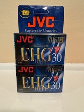 JVC TC-30 EHG Hi-Fi VHS-C Compact Camcorder Tapes 2 Pack 30/90 Min NEW SEALED