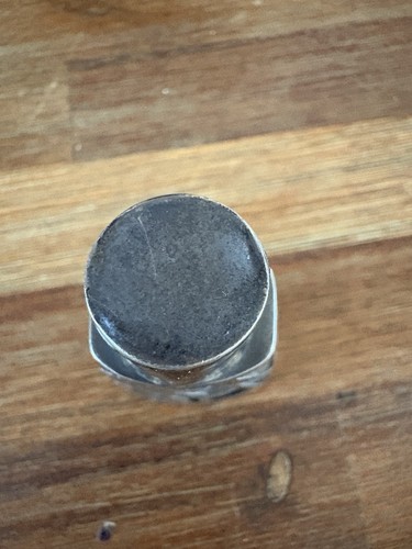 Botella de perfume de vidrio de plata de ley 925 vintage hecha en México firmada DM - Imagen 2 de 14