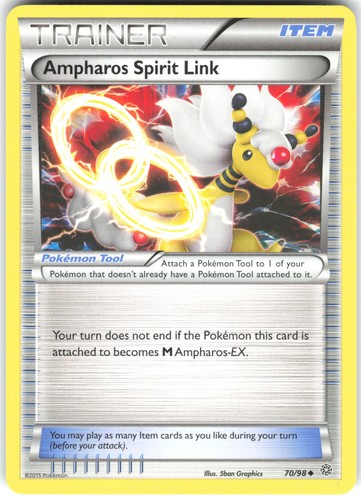 Ampharos Spirit Link 70/98 XY - Ancient Origins Uncommon Trainer