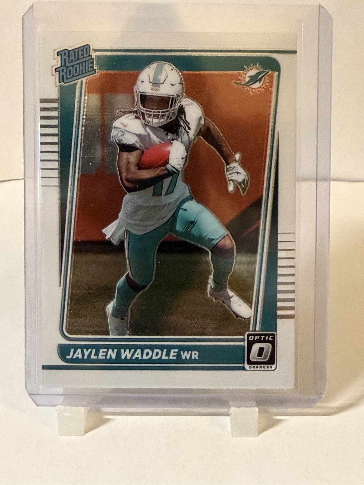 2021 Panini Donruss Optic - Rated Rookie Jaylen Waddle #208 Holo Prizm (RC)