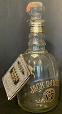 Vintage Jack Daniels Old No. 7 Whiskey Decanter (Empty)”Maxwell House”, Booklet