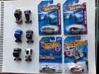 Hot Wheels Lot Of 10 HOT RODS! 4 CARDED, 6 Loose! Vintage, Big Engines, Fords!