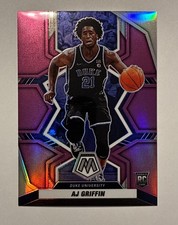 AJ Griffin 2022 Panini Chronicles Draft Picks Purple Mosiac #5. /49