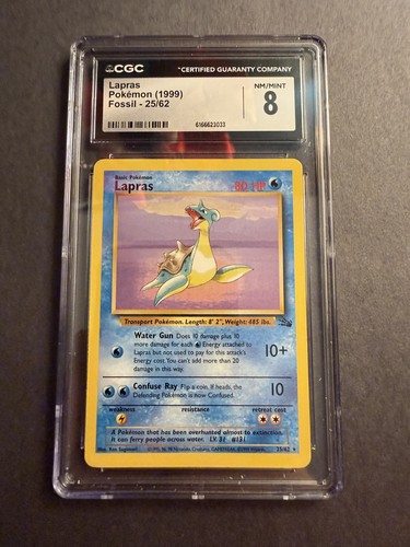 Lapras (Unlimited) graded CGC 8 for sale on eBay