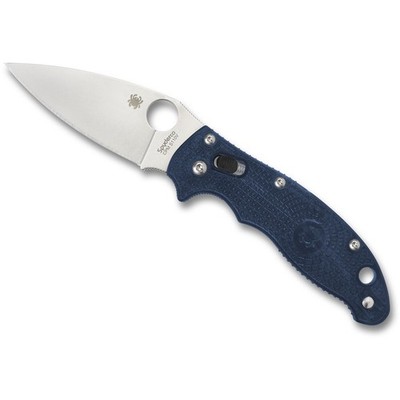 Spyderco Manix 2 Lightweight Satin CPM S110V Blade Folding Knife, Dark Blue