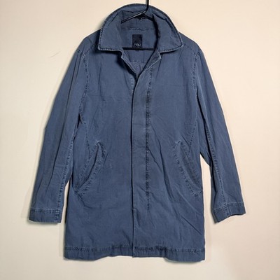 Nau Nylon Full Zip Windbreaker Jacket Forge Grey Men's Size Medium M