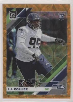 2019 Donruss Optic Rookies Orange Scope Prizm 36/79 LJ Collier Rookie RC 2qw