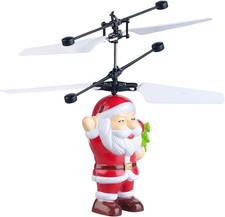 NEU Hubschrauber Santa bunte LED Beleuchtung für Weihnachten Geschenk Kind Deko