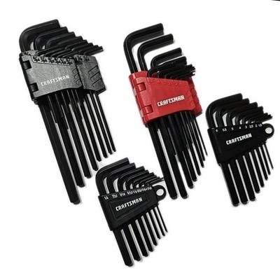 Craftsman Allen Hex Key Set 44 Piece Metric & Standard MM / SAE Short / Long