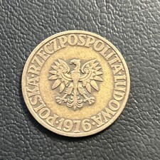Coin 1976  Poland 5 Zlotych Zt  F63