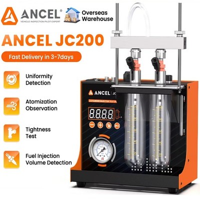 ANCEL JC200 Fuel Injector Cleaner Tester Sprayability Testing Leakage Testing