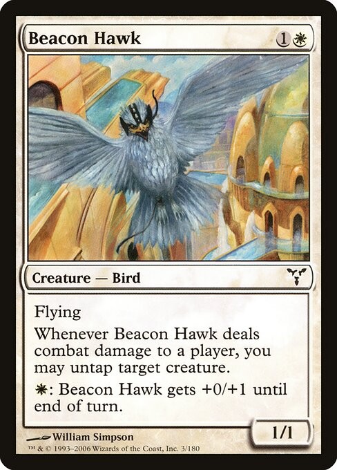 4x Beacon Hawk Foil Dissension 3 NM MTG