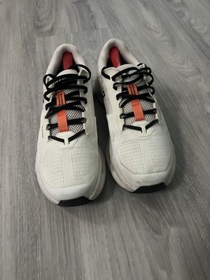 New On Cloud Cloudrift White/Orange Men Size 10 Running Sneakers NWOB Cloudtec