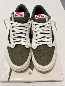 Travis Scott Jordan 1 Low Reverse Olive | eBay