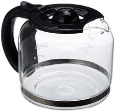 Glass Carafe 12 Cup, Black