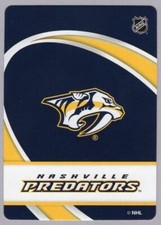 Nashville Predators Jersey & Team Logo NHL Hockey MasterPieces Playing Card