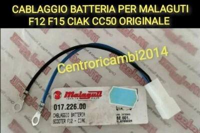 CABLAGGIO CAVO BATTERIA PER MALAGUTI F12 F15 CIAK CC50 ORIGINALE 01722600