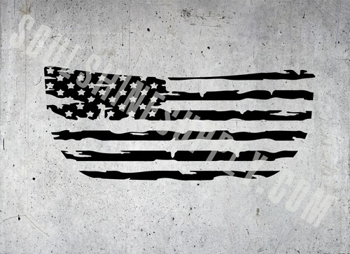 Hood Scoop Decal for Ford Bronco 2021-2022 Bullets Flag USA - Picture 2 of 6