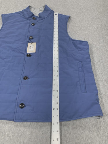 Peter Millar Ocean Blue Spring Soft Reversible Vest Men's 2XL MS22Z04 - Picture 9 of 15