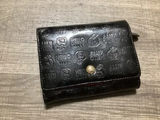 Hello Kitty Black Faux Leather Small Wallet