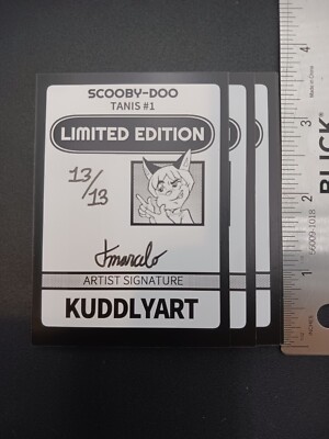 PRINT Scooby-Doo - Tanis #1 Sketch Card Limited Ed. Set of 13 ACEO