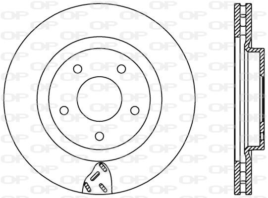 Disques de frein ventilés pour Jeep Compass 4x4 et Dodge Caliber endurance thermique